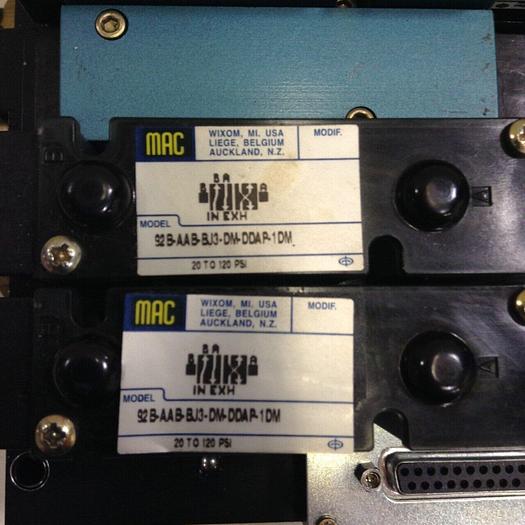 Used MAC Control Block w/ Valves 92B-AAB-BJ3-DM-DDAP-1DM #71586