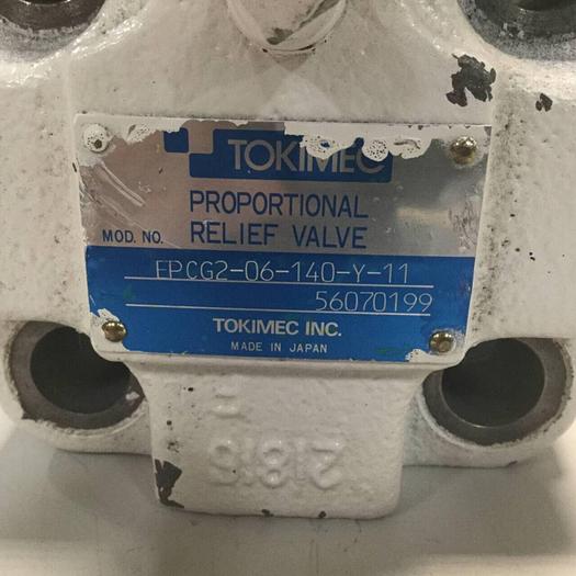 Used TOKIMEC Proportional Relief Valve EPCG2-06-140-Y-11 #95198