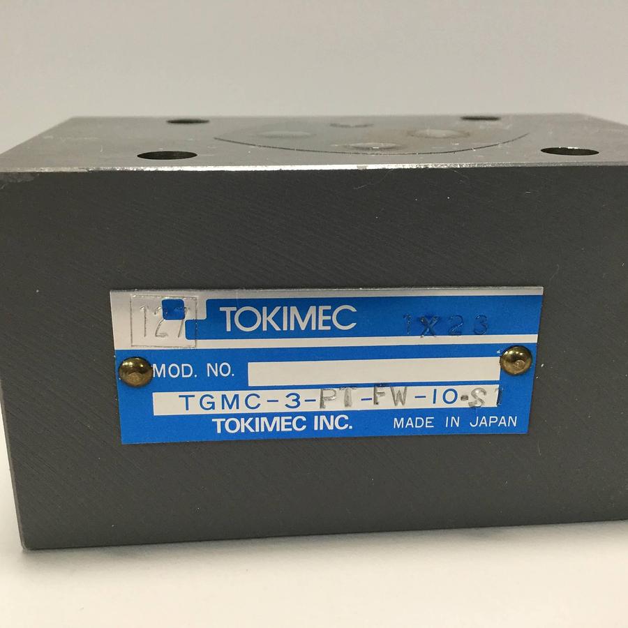 Used TOKIMEC Pressure Relief Valve TGMC-3-PT-FW-10-S1 USED