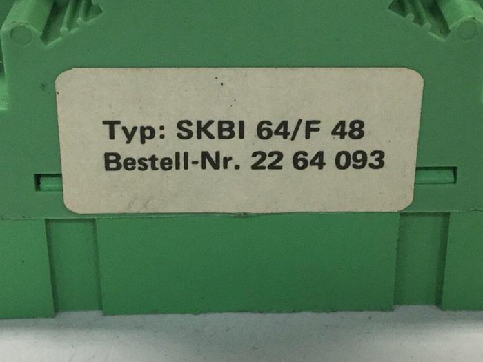 Used PHOENIX CONTACT Plug-In Card Holder SKBI64/F48 #106834