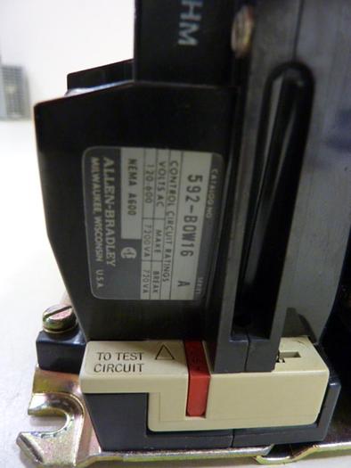Used ALLEN BRADLEY Starter Size 1 509-BOD SER B W24 #55203