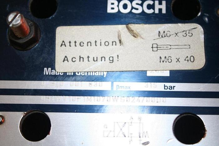 Used BOSCH Hydraulic Valve 0 810 001 830 #19126