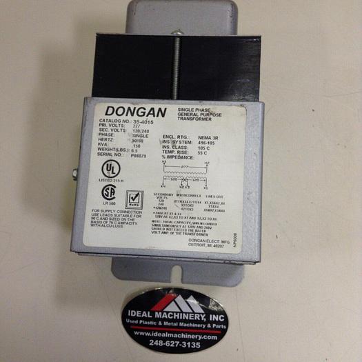 Used DONGAN 0.150 kVA Transformer 35-4015 #74359
