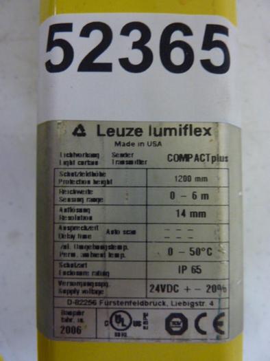 Used LEUZE Light Curtain Transmitter CPR14-1200-T1 Used