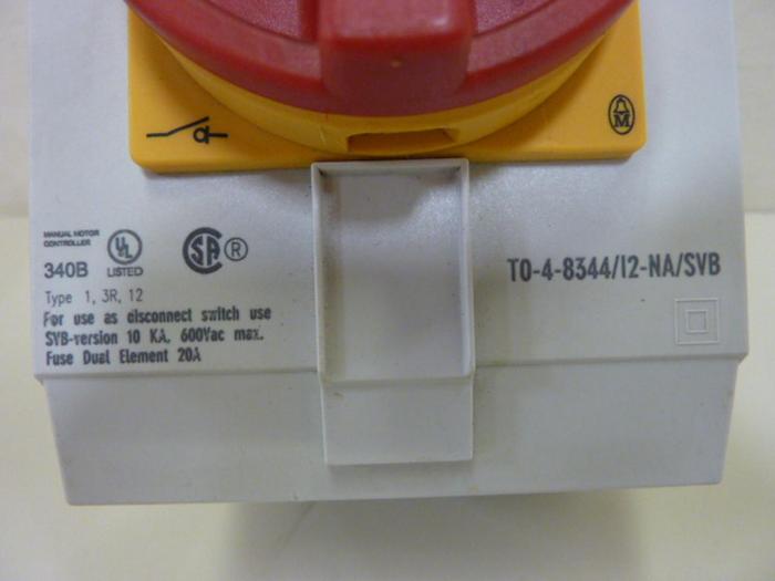 Used MOELLER Disconnect Switch T0-4-8344/I2-NA/SVB #49723