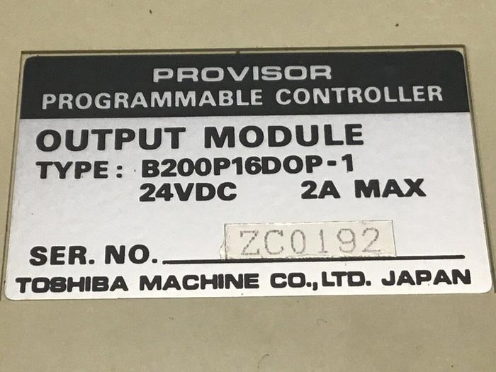 Used TOSHIBA Output Module B200P16DOP-1 #129612