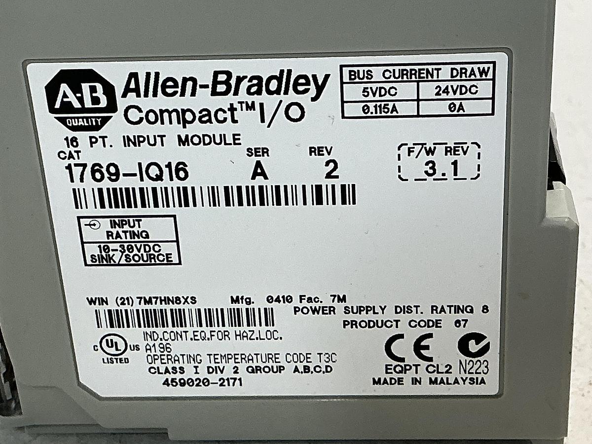 Used ALLEN BRADLEY 1764-24BWA SER B