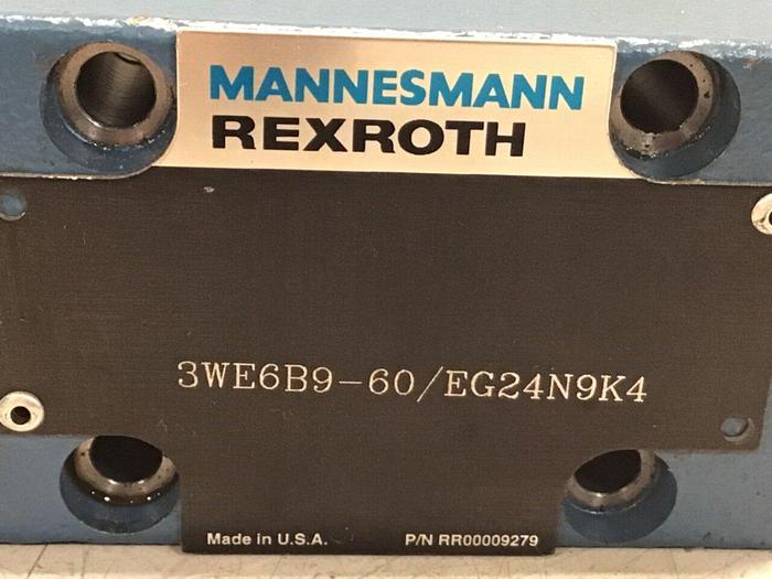 Used MANNESMANN REXROTH Hydraulic Valve 3WE6B960/EG24N9K4 #132460