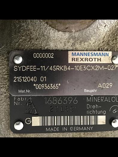 Used Rexroth Pump SYDFEE-11/45RKB4-10E3CX2M-027 Used #140172rex