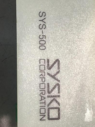 Used SYSCO Control Panel SYS-500 #125129