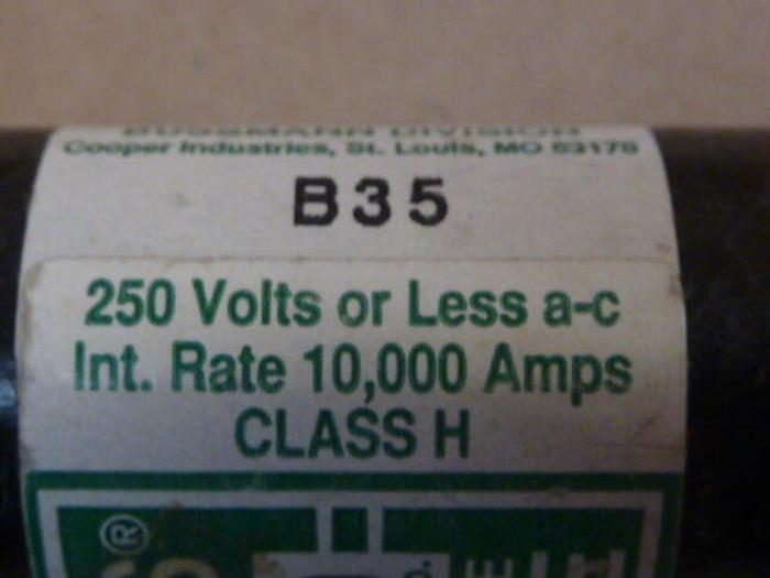 Used BUSSMANN 100 Amp Fuse NON-100 #31257