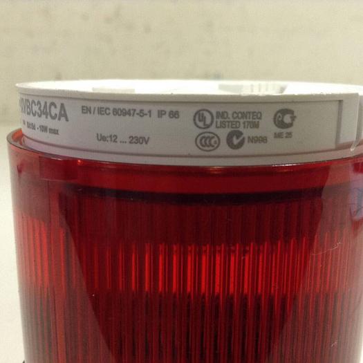 Used TELEMECANIQUE Stack Light RED XVBC34CA #88348