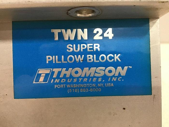 Used THOMPSON Twin Pillow Block Linear Bearing TWN 24 OPN #141150