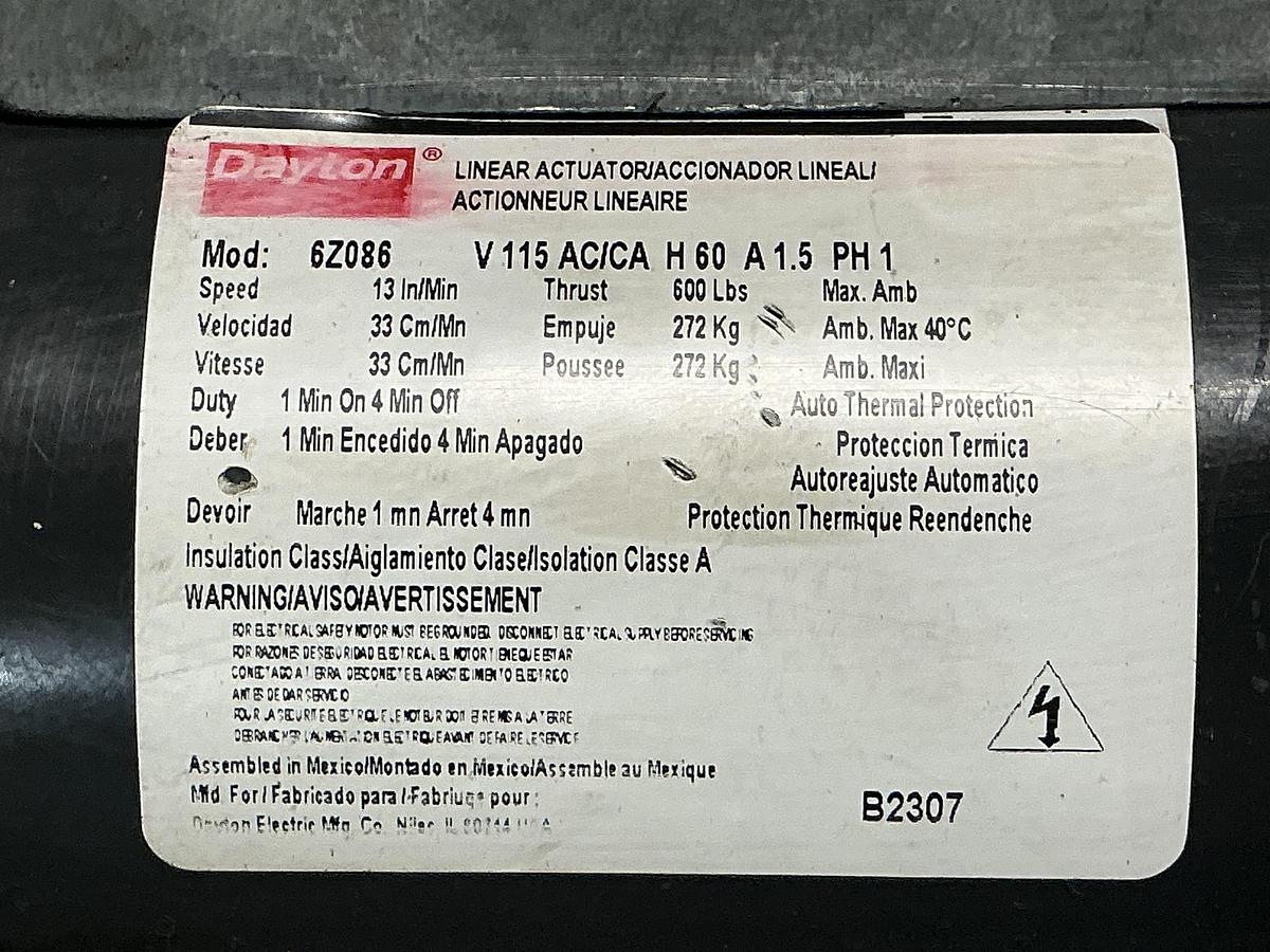 Used DAYTON 6Z086
