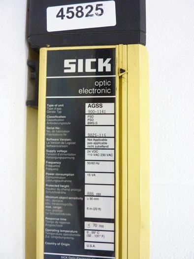 Used SICK OPTIC ELECTRONIC Light Curtain AGSS 900-1141 Used