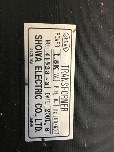 Used SHOWA 1.8 VA Transformer 41823-3 #136180