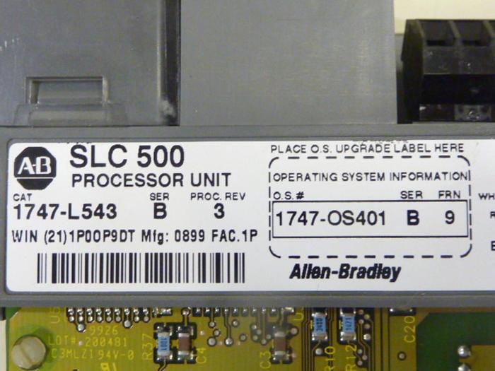 Used ALLEN BRADLEY 5/04 Processor Module 1747-L543 SER B Used