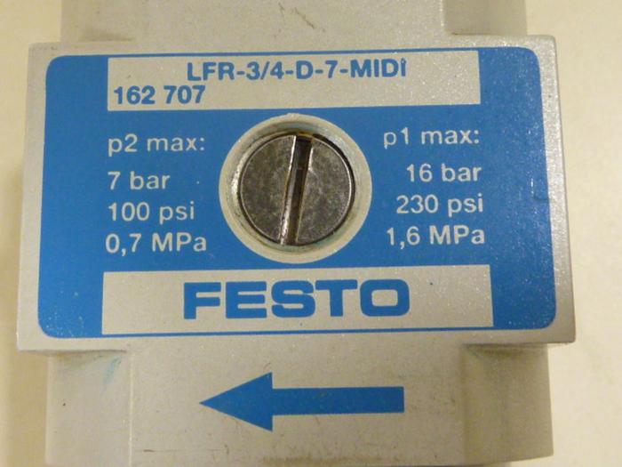 Used FESTO Filter Regulator LFR-3/4-D-7-MIDI #54694