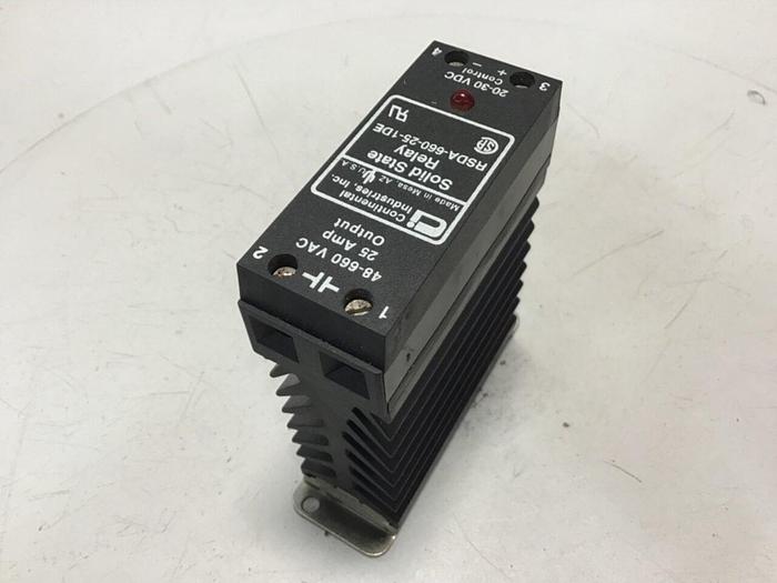 Used CONTINENTAL INDUSTRIES Solid State Relay RSDA-660-25-1DE #134773