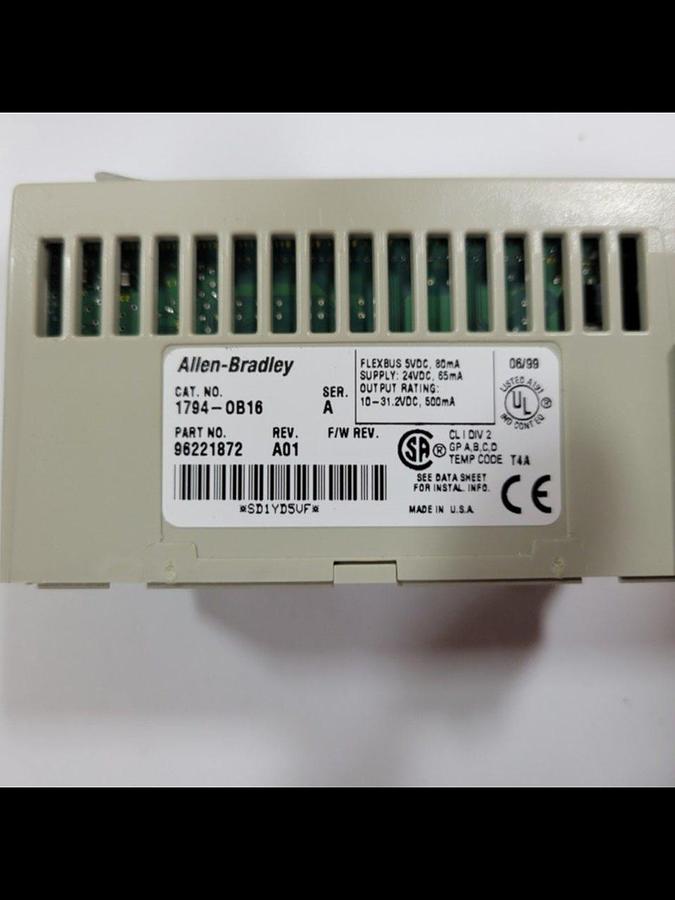 Used ALLEN BRADLEY I/O Module 1794-OB16 SER A Used