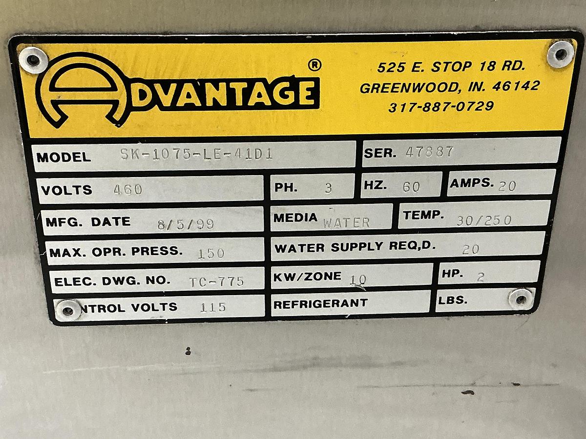 Used ADVANTAGE Thermolator SK- 1075-LE-41D1 USED