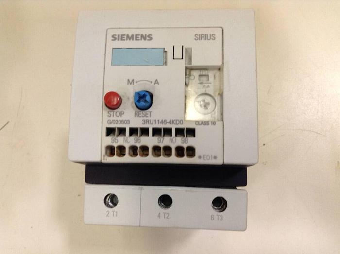 Used SIEMENS Overload Relay 3RU1 146-4KD0 #87195