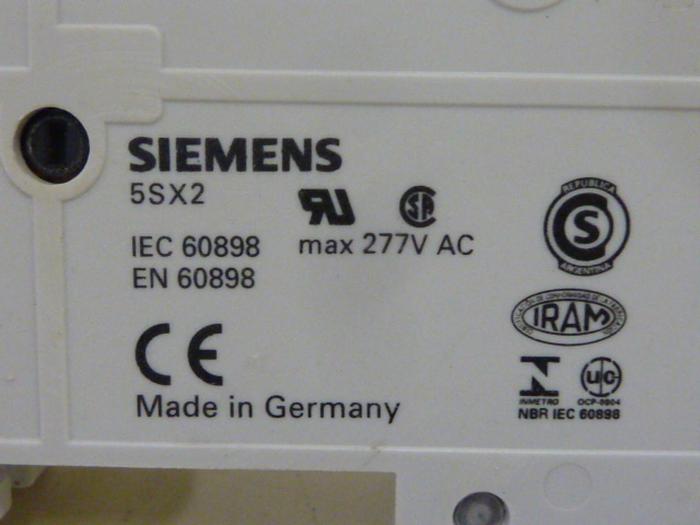 Used SIEMENS 5 Amp Circuit Breaker 5SX21-C5 #64272