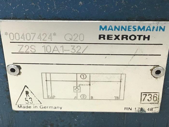Used REXROTH Valve Z2S10A132 #127148