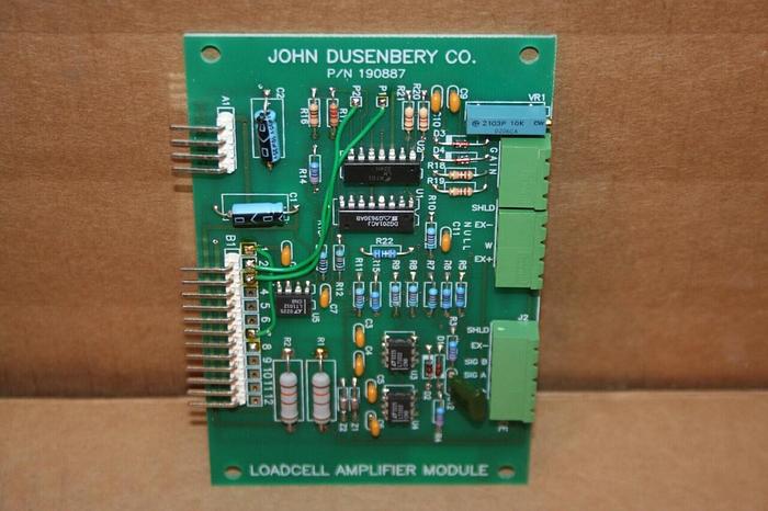 Used JOHN DUSENBERY Loadcell Amplifier Board 190887 Used