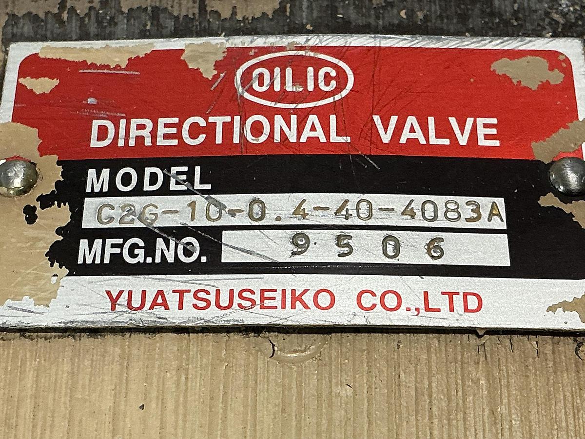 Used YUATSUSEIKO / OILIC C2G-10-0.4-40-4083A