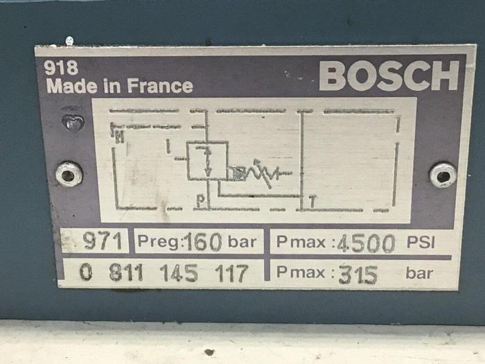 Used BOSCH Pressure Relief Valve 0 811 145 117 Used