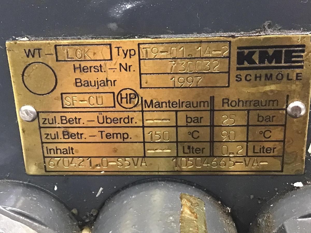 Used KME SCHMOLE WT-LOK T9-01.14-2 Ram Cylinder Used #140934