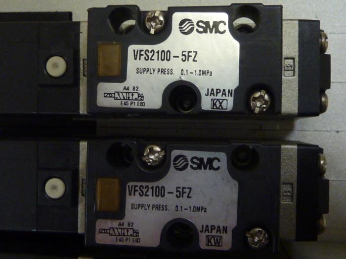 Used SMC Block w/ Valves BLOCK343 #61343