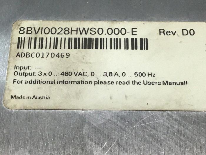 Used B&R Module 8BVI0028HWS0.000-E Used
