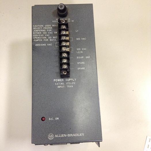 Used ALLEN BRADLEY Power Supply 1771-P2 #69200