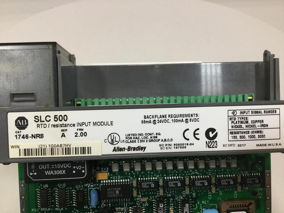 Used ALLEN BRADLEY SLC 500 Input Module 1746-NR8 USED