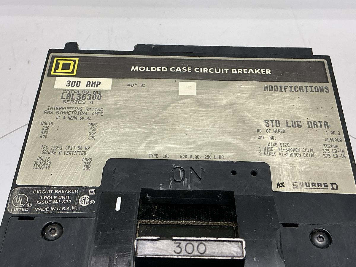 Used SQUARE D LAL36300