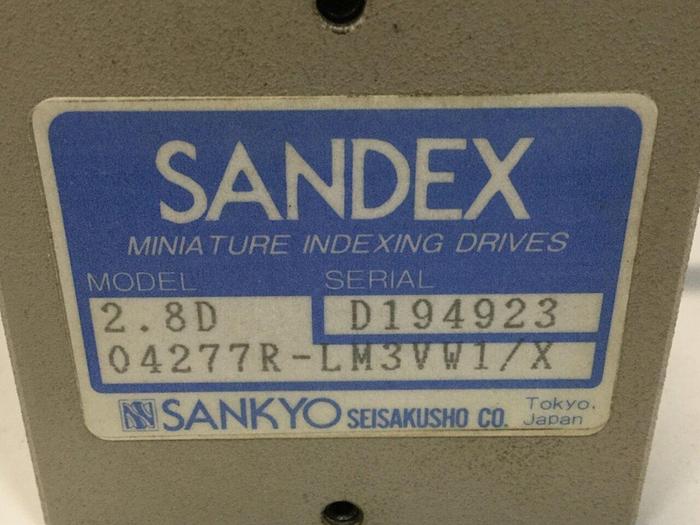 Used SANDEX Miniature Indexing Drive 2.8D 04277R-LM3VW1/X #102262