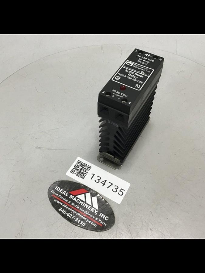 Used CONTINENTAL INDUSTRIES Solid State Relay RSDA-660-25-1DE Used