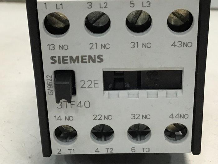 Used SIEMENS Contactor 3TF40 3TD4002-2A #123235