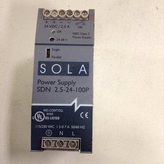 Used SOLA Power Supply SDN2.5-24-100P #71796