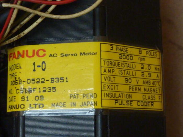 Used FANUC AC Servo Motor A06B-0522-B351 Used