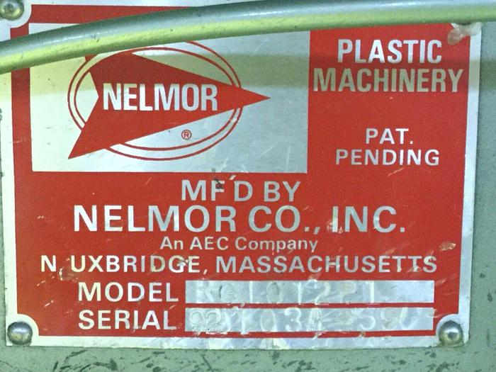 Used NELMOR 5 HP Grinder / Granulator RG1012P1 USED