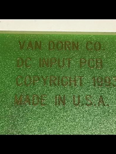 Used VAN DORN DC Input Board 330037 PC330-037 Used