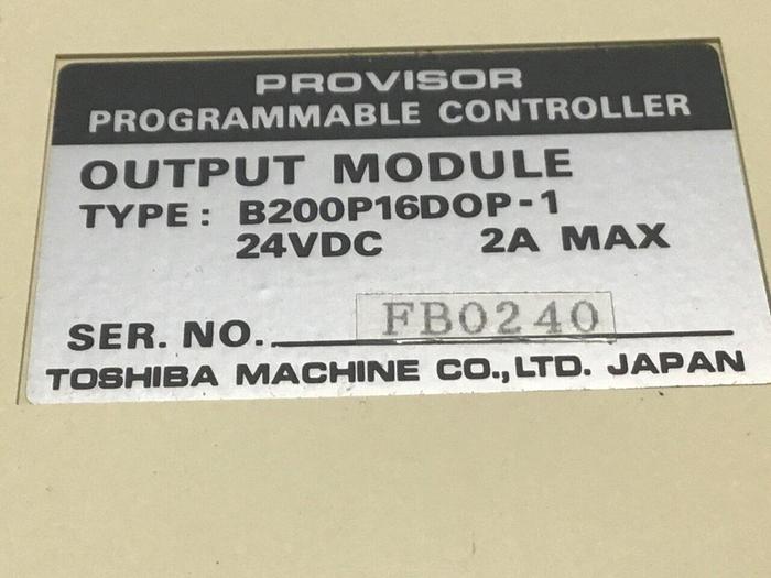 Used TOSHIBA Output Module B200P16DOP-1 #120058