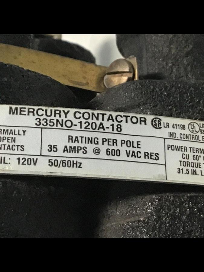 Used MDI Relay Contactor 335NO-120A-18 Used
