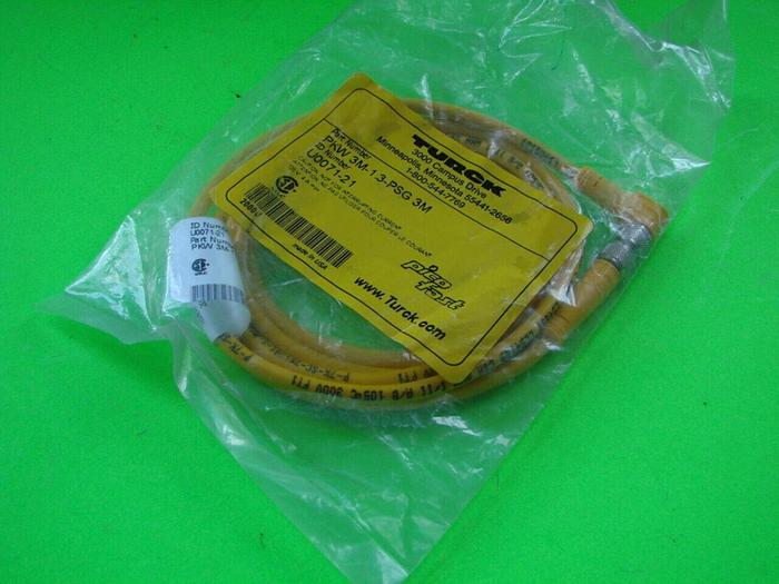 Used TURCK ELEKTRONIK Cable PKW 3M-1.3-PSG3M Used