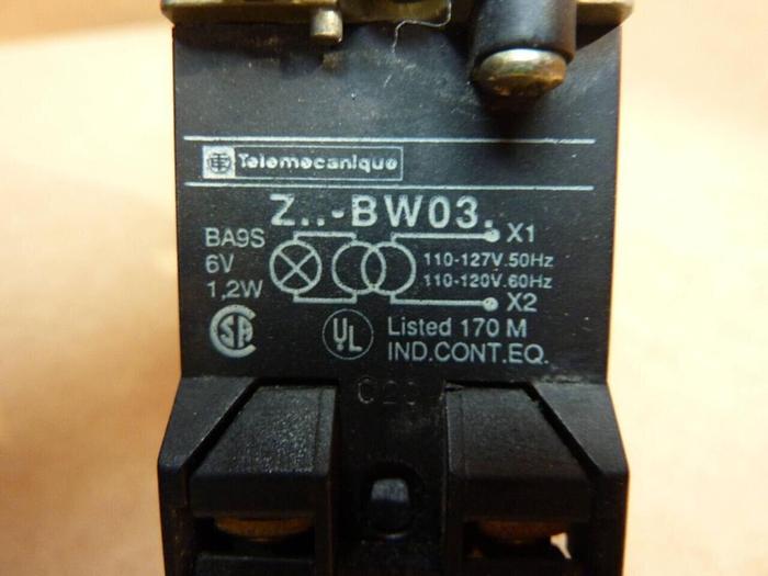 Used TELEMECANIQUE Push Button - Blue PB219 BLUE #38219