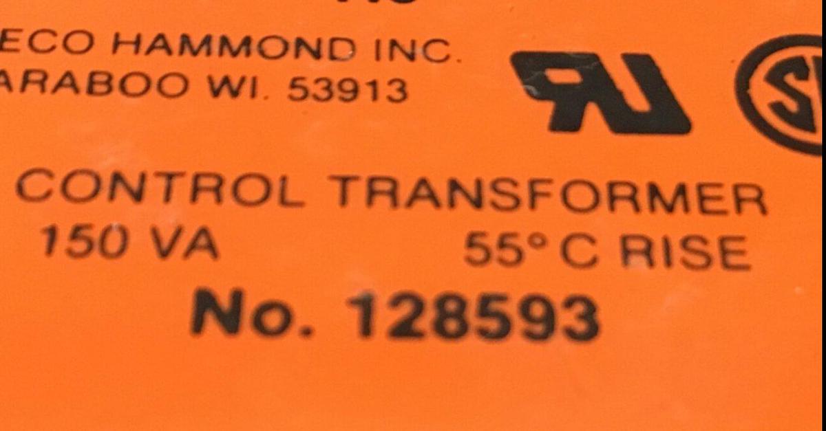 Used NECO HAMMOND 0.15 kVA Transformer 128593 Used