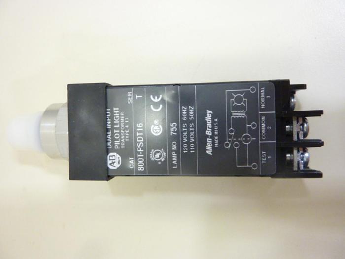 ALLEN BRADLEY Pilot Light 800T-PSDT16W WHITE #46176